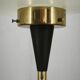 1960s Lidokov Space Age Brass and Opaline Glass Floor Lamp