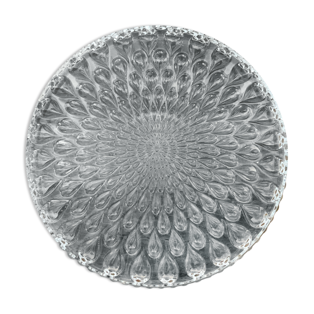 Dessous De Plat En Cristal Baccarat - Vintage Années 1920-1940, Transparent