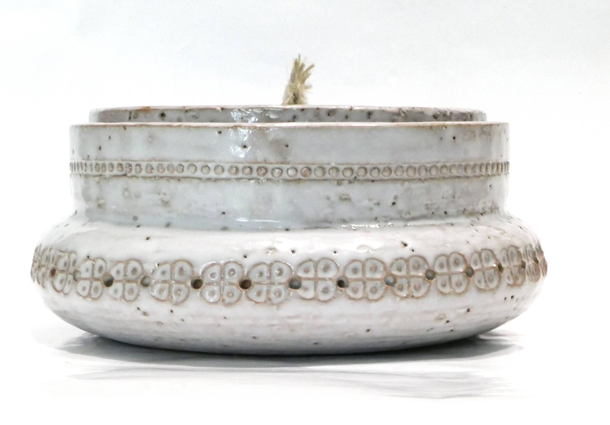 Rare boîte ou bonbonnière en céramique par Aldo Londi pour Bitossi 1960.
