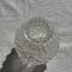 Small glass ball vase with diamond points H15