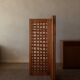 Vintage wooden room divider 3-part room screen in pine