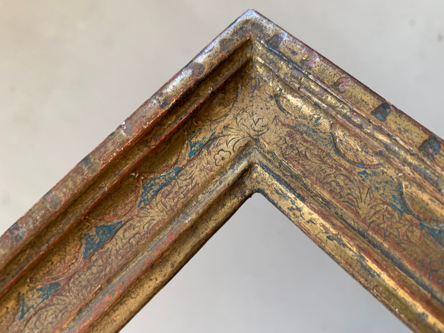 Small old oriental golden frame