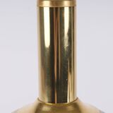Philippe Barbier lamp travertine brass Hollywood Regency