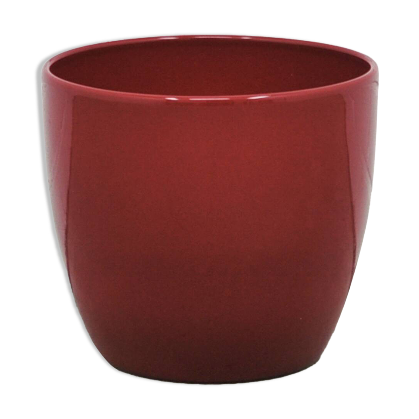 burgundy red flower pot