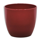 burgundy red flower pot