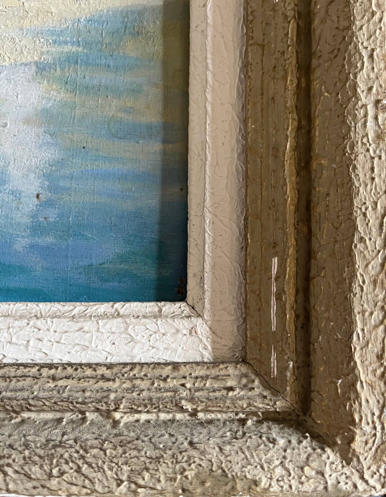 Orientalist Painting HSP "Port of Algiers" Marine circa 1950