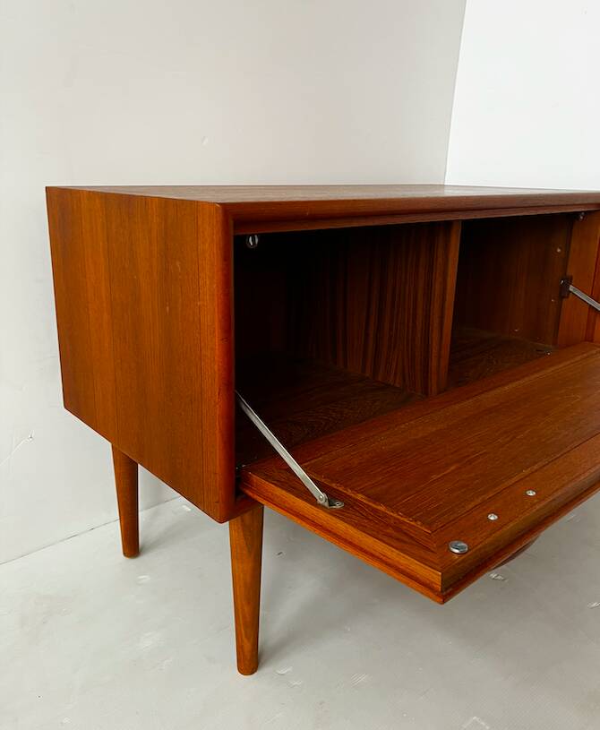 Scandinavian low "TV" unit in teak.