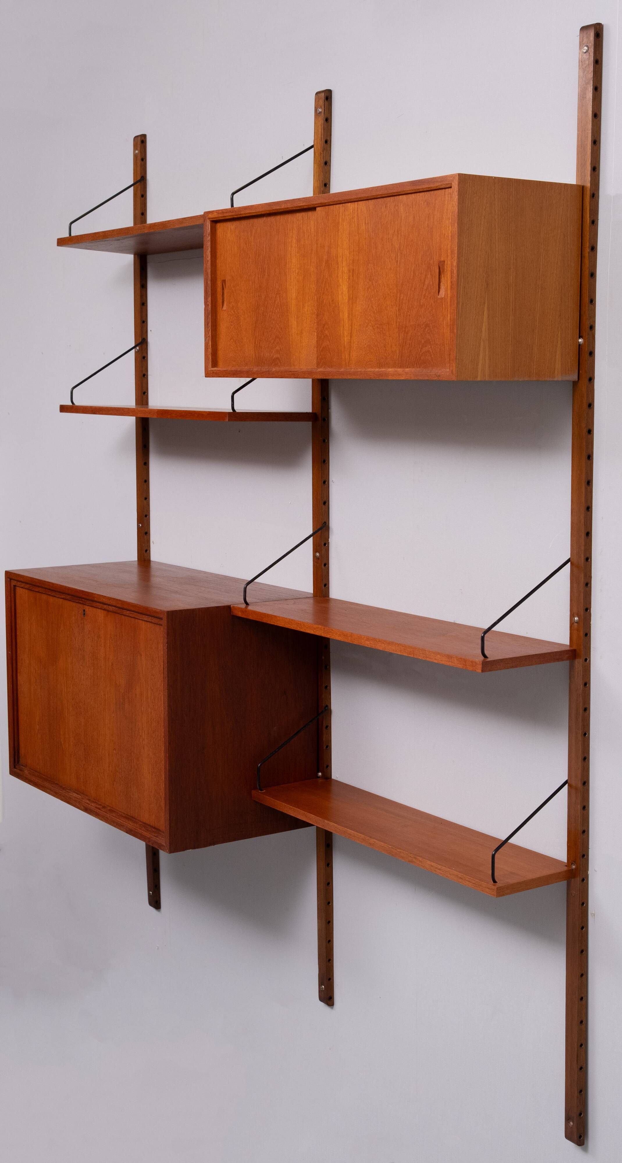 Royal Modular Wall System in Teak by Poul Cadovius Denmark