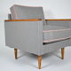 Mid-century original armchair Cube, 1970s,  restored, pied de poule