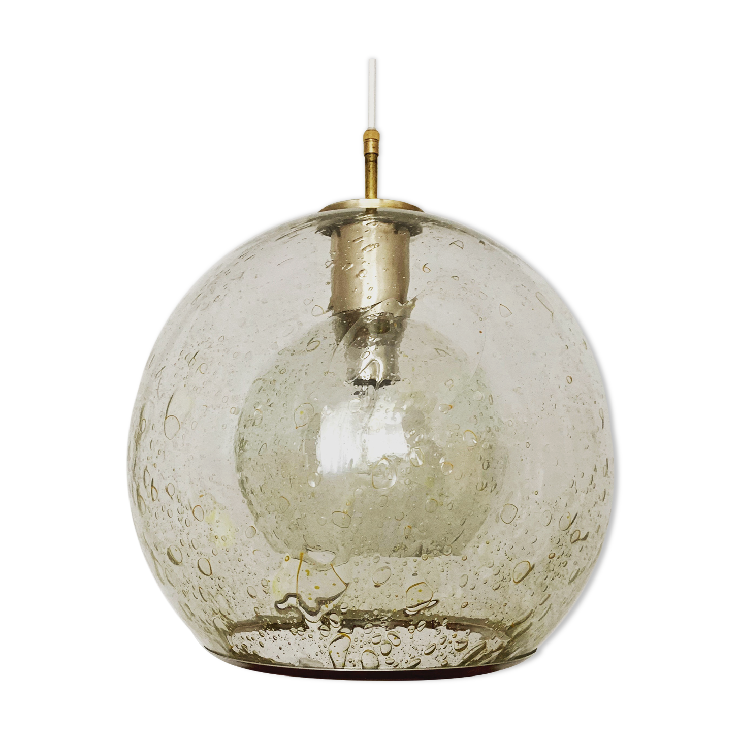 Bubble glass pendant lamp by Doria