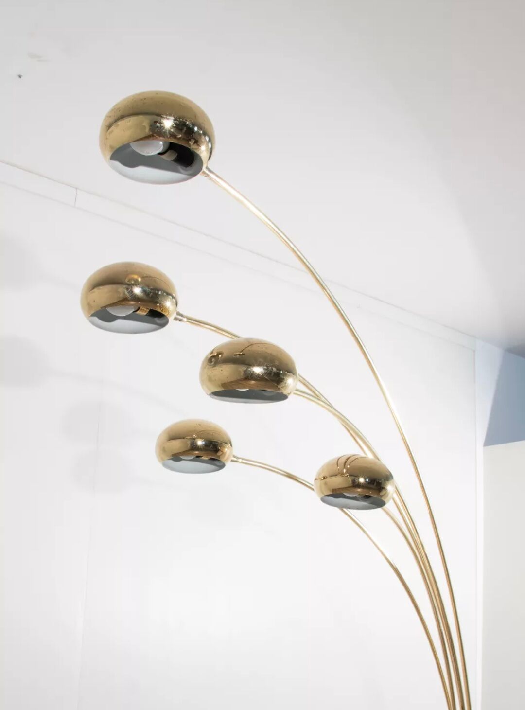 Italian 5-arm mid-century floor lamp