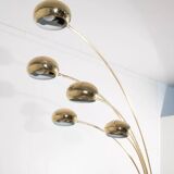 Italian 5-arm mid-century floor lamp