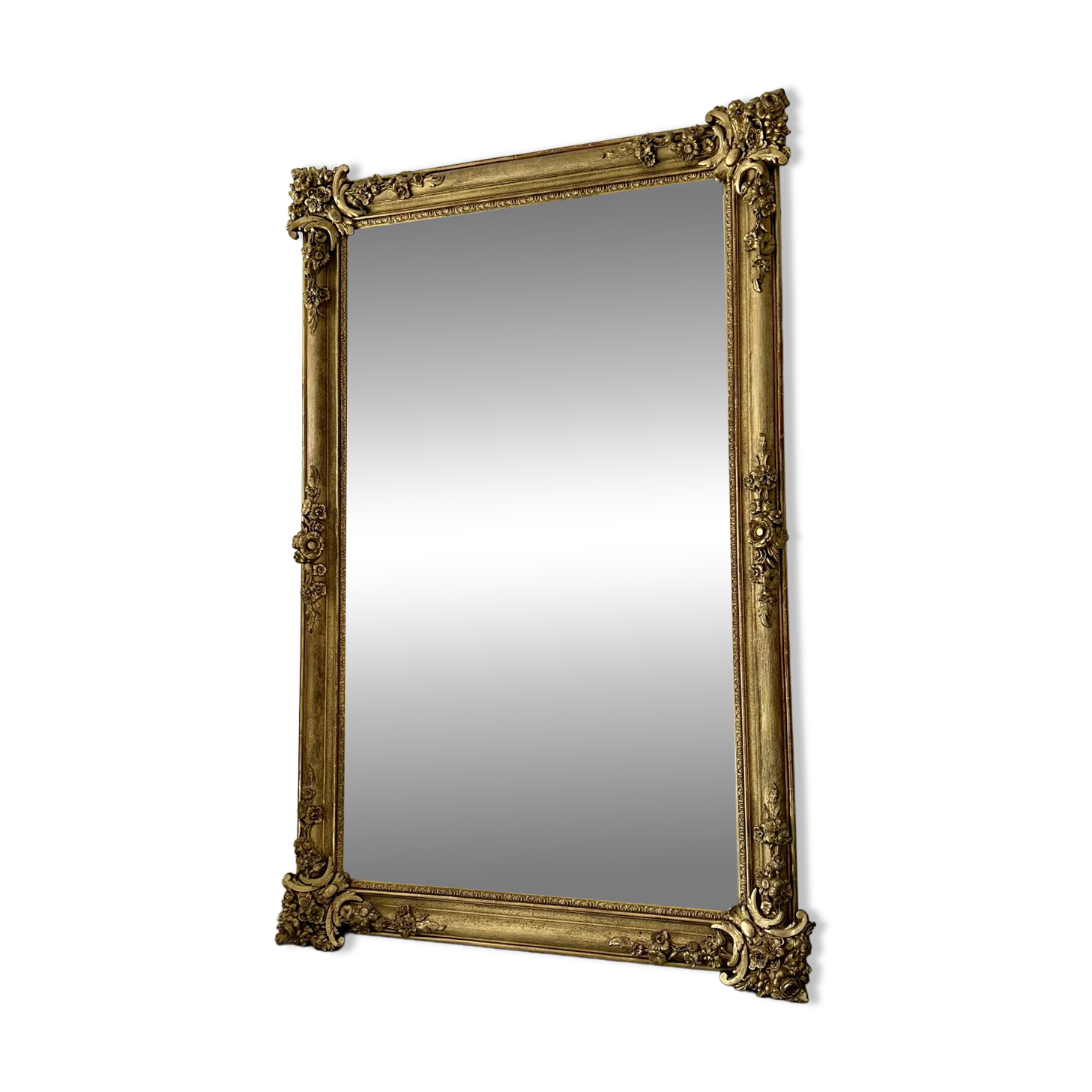 Miroir ancien doré époque XIXème