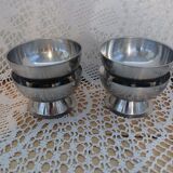 4 stainless steel ice cream/sorbet cups