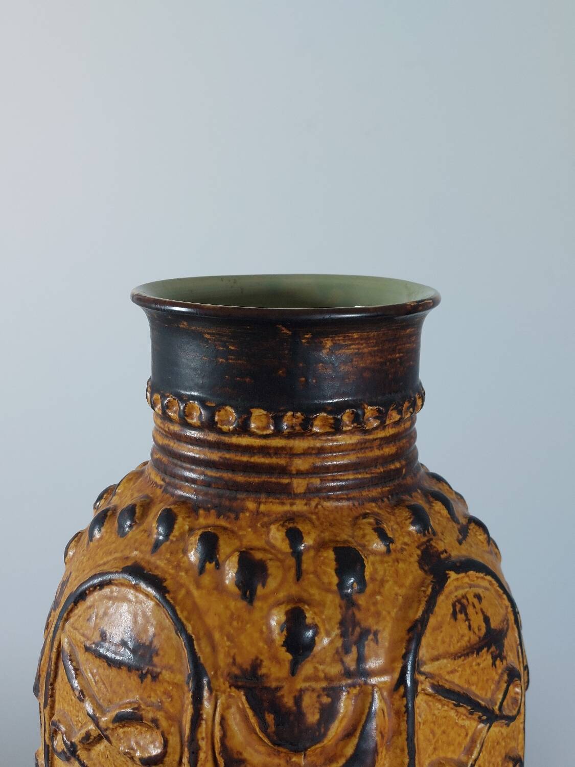 Bay Keramik vintage sun vase from the 1950s in West Germany.