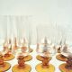 Plateau with 6 wine glasses and 6 champagne flutes