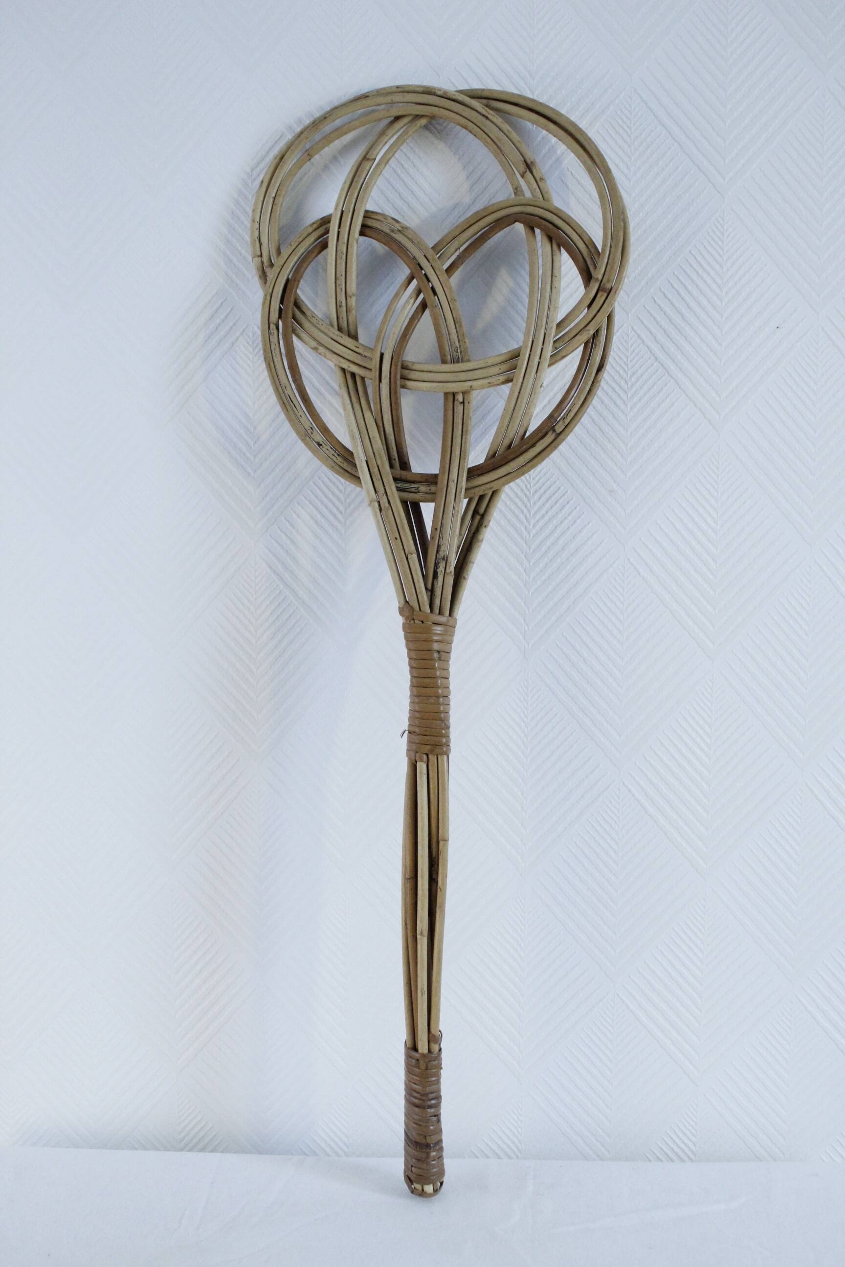 Antique wicker carpet beater