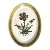 Gien oval dish Herbiers series