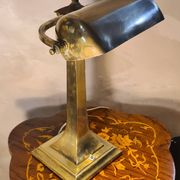 Art Deco brass desk lamp from the 1930s to 1950s, electric OK, h43x30