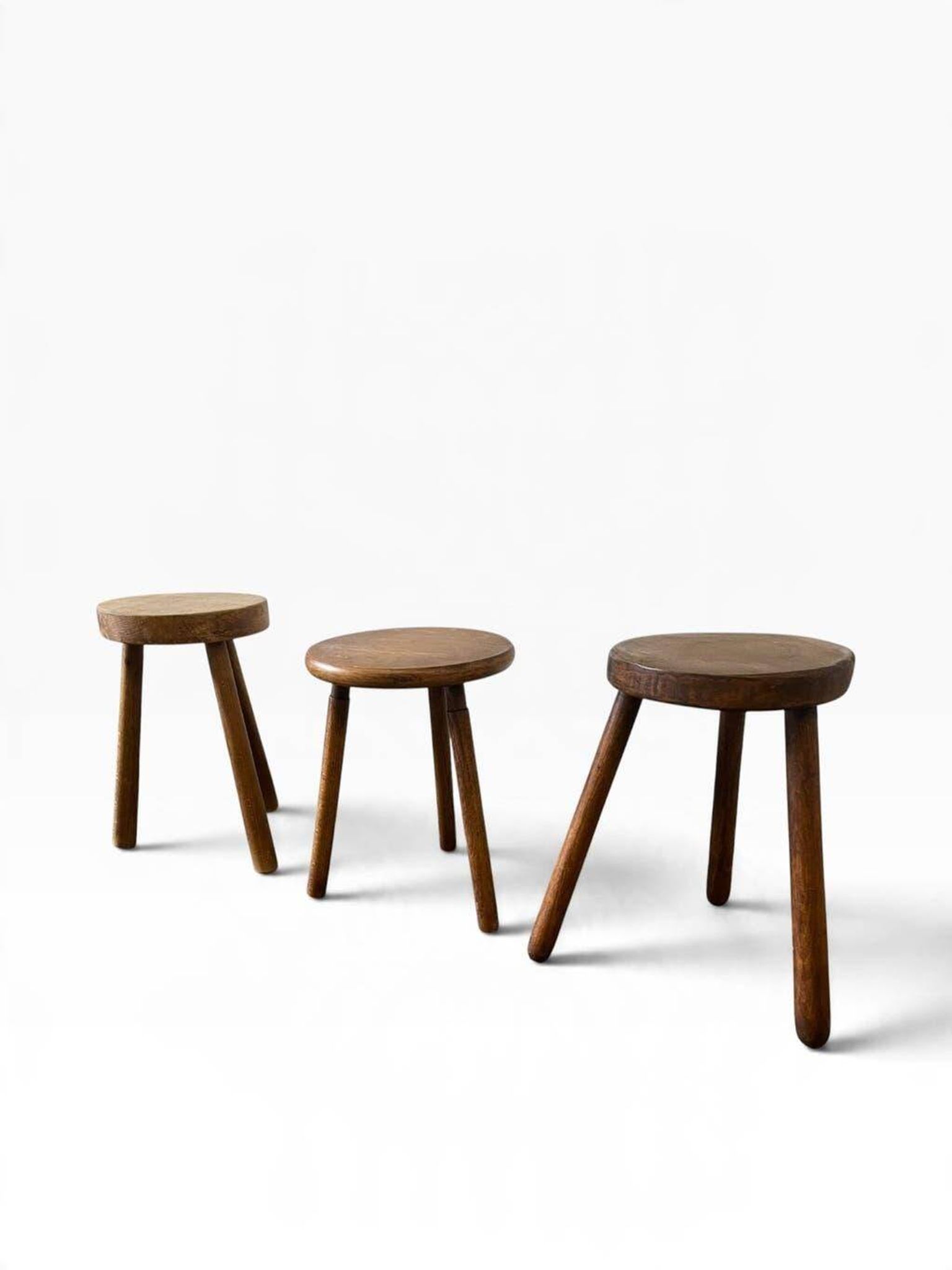 Mini table d'appoint ronde vintage / table pour plantes / tabouret