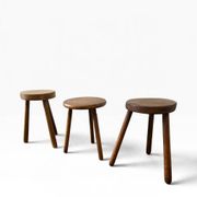 Mini table d'appoint ronde vintage / table pour plantes / tabouret