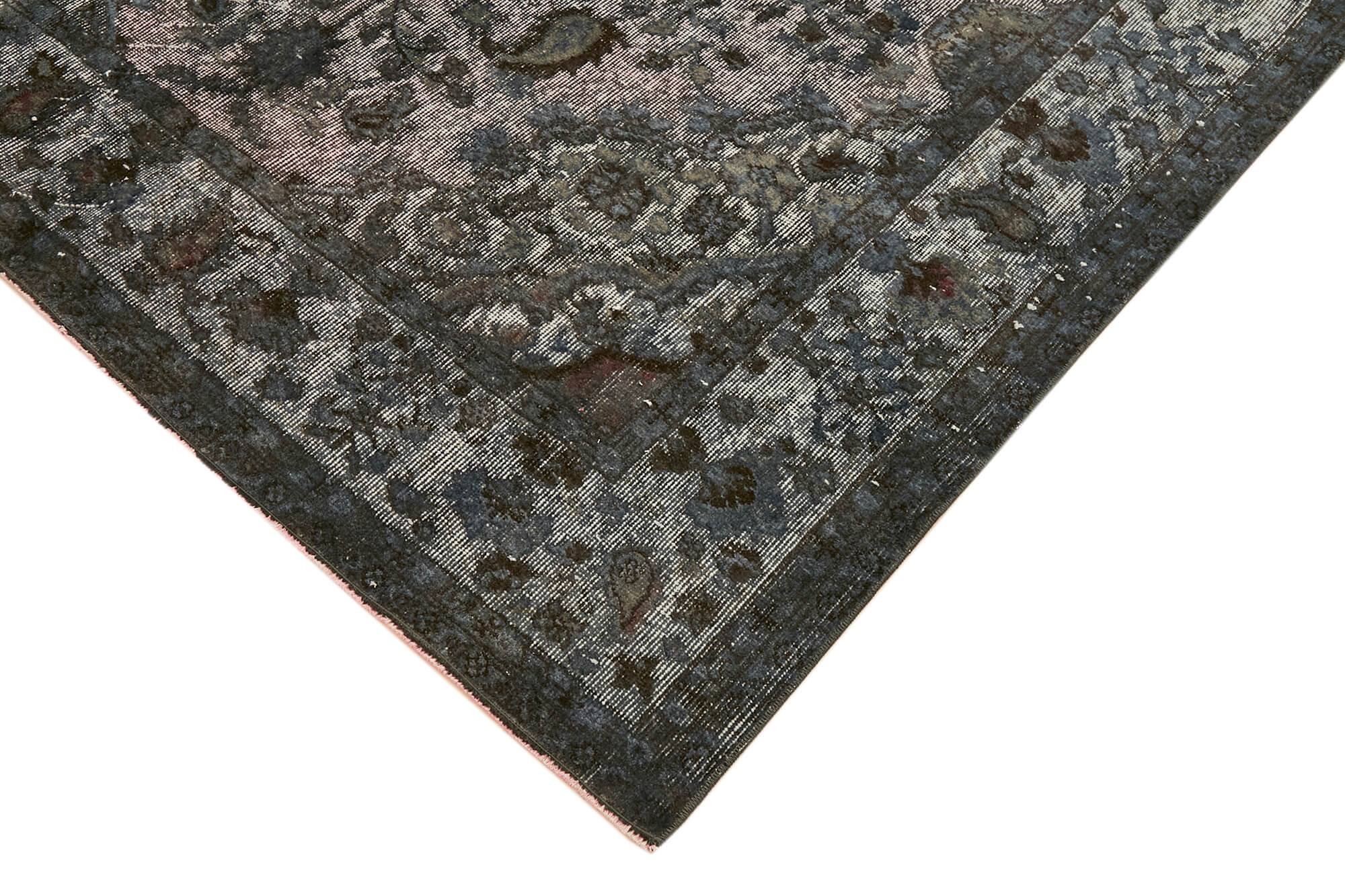 Hand-Knotted Carved Oriental 1970s 176 cm x 298 cm Grey Carpet