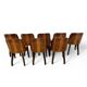 8 x chaises De Coene Frères par Kortrijkse Kunstwerkstede Art Déco années 1930