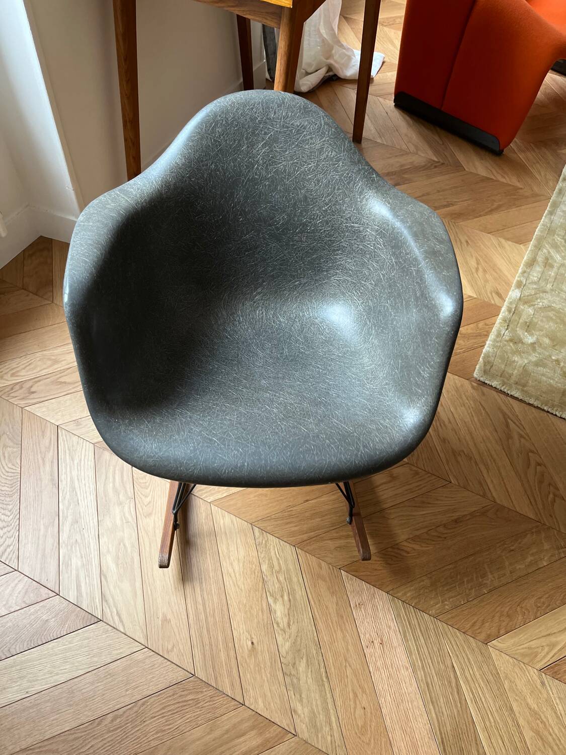 Original Eames Hermann Miller Fiberglass RAR Rocking Chair