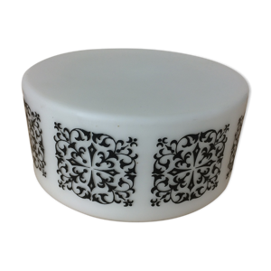 Plafonnier rond opaline,