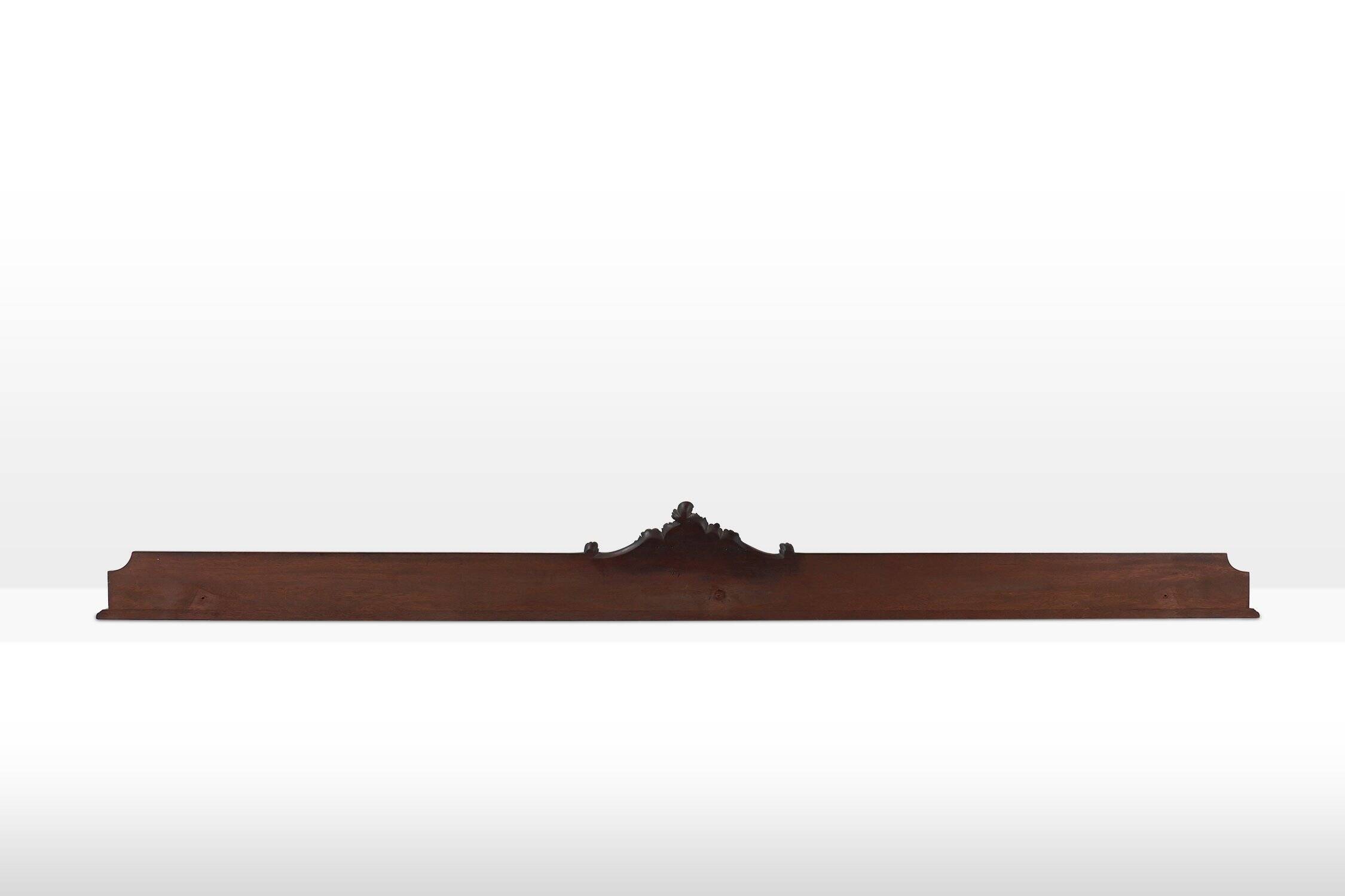 Antique Sculpted Oak Frieze or Wall Ornament, France, 1900s