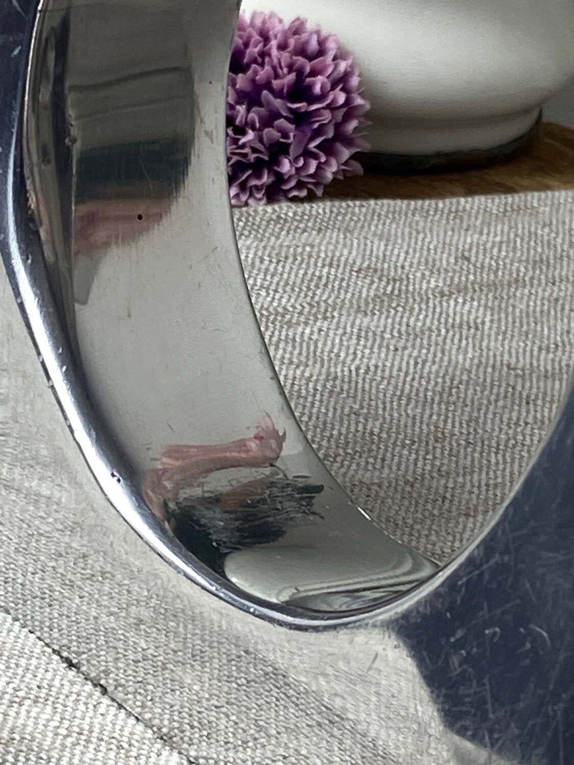 Designer candle holders in brushed aluminum