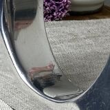 Designer candle holders in brushed aluminum