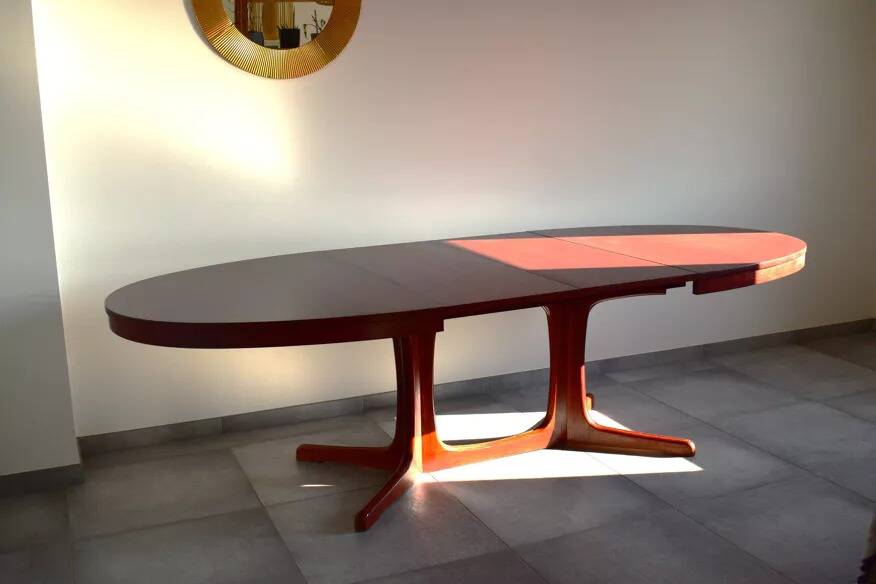 Vintage Baumann style dining table from the 1960s-1970s