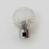 Vintage space age 60s wall light in chrome metal