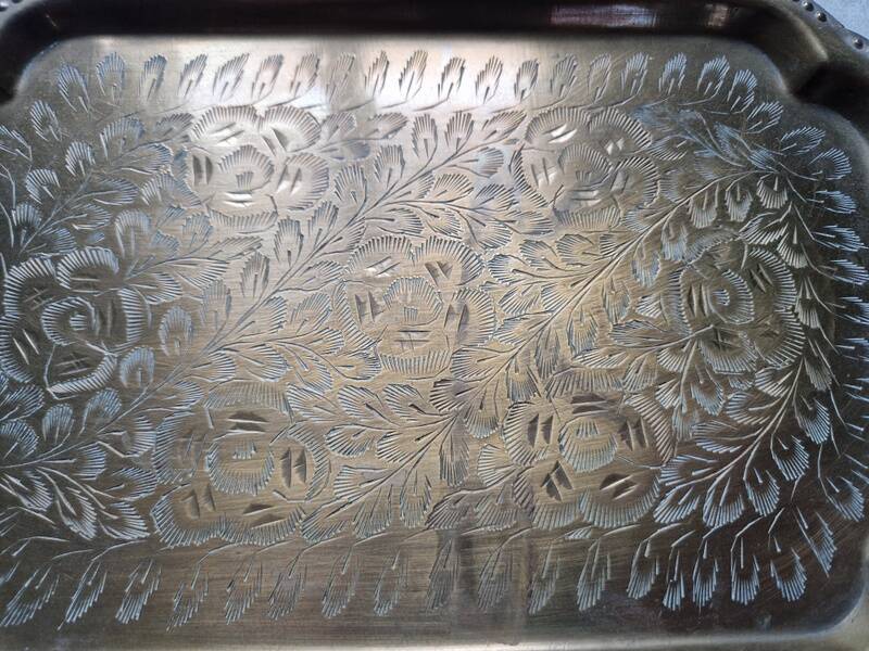 Mail tray, letters, in copper or brass - India