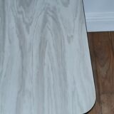 White marbled formica stool 70s