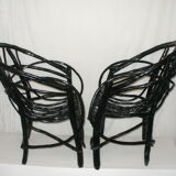 Pair of garden armchairs from the 50s