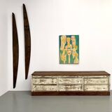 Large antique haberdashery cabinet, circa 1900