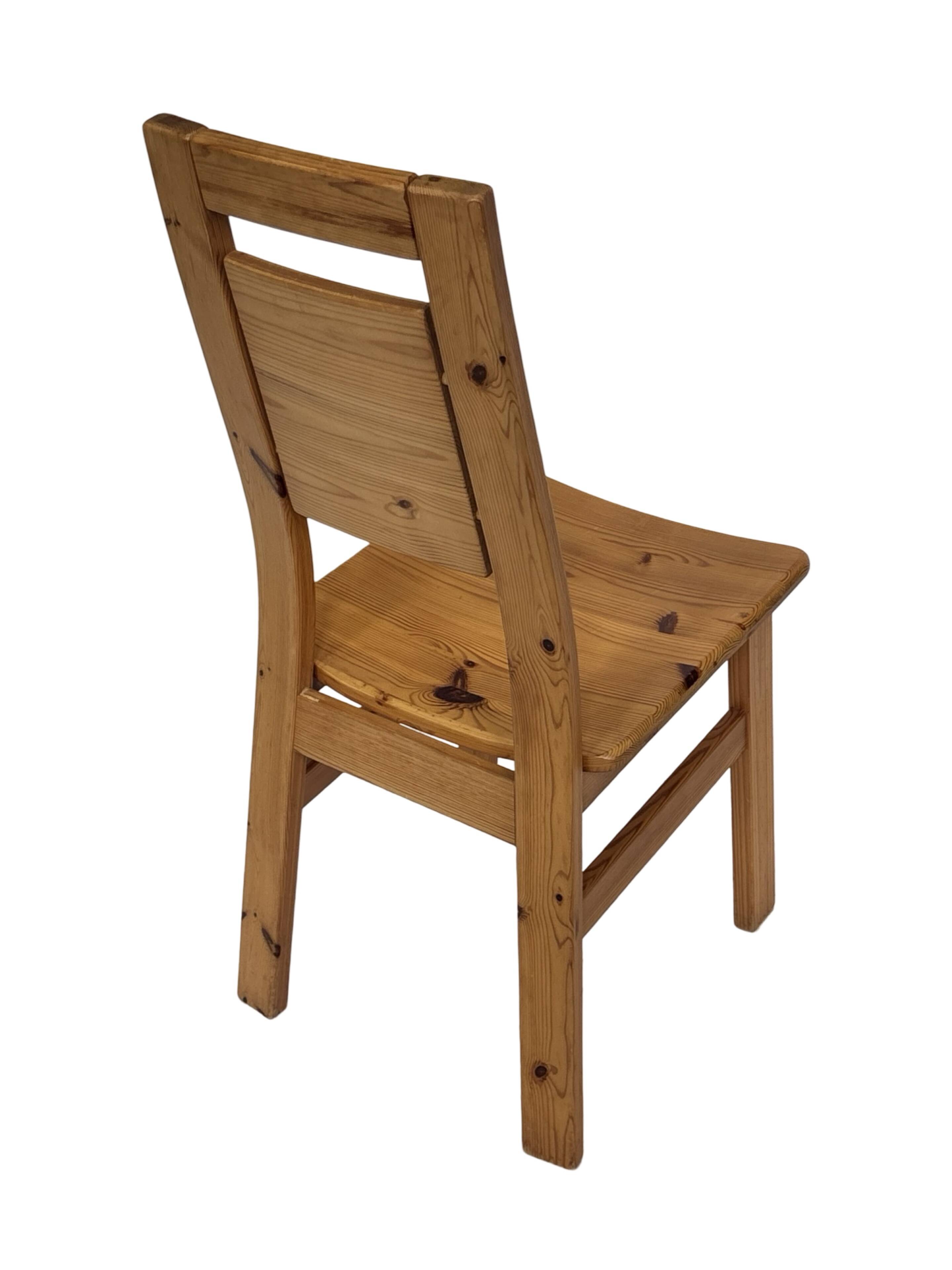 Vintage set of four dining room chairs Finnish Design Laukaan Puu