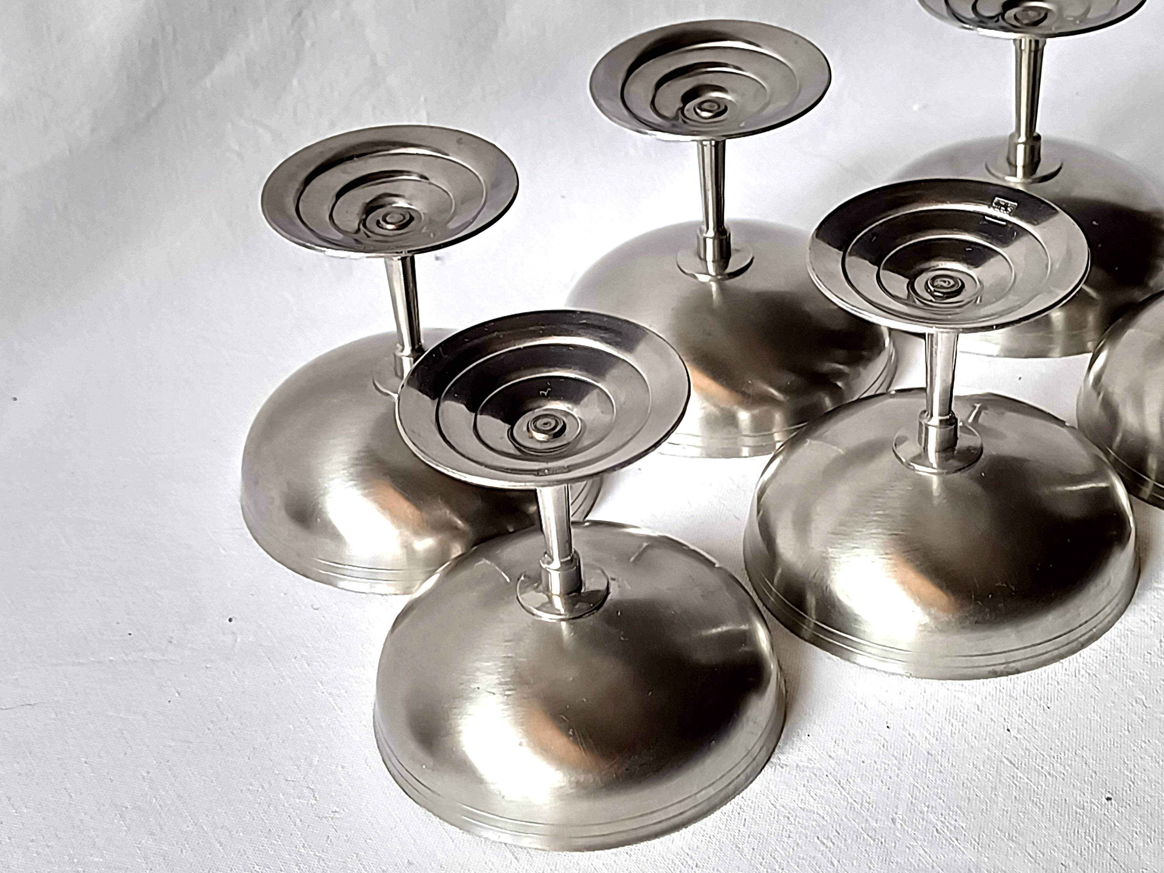 6 cups by Letang & Remy vintage design France