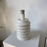 White lacquered metal table lamp from the 60s