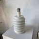 White lacquered metal table lamp from the 60s