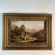 Oil on panel, Xanthus Smith United States, 1839-1929 Swiss Alpine Landscape