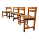 Set of 4 elm chairs from the Regain house.