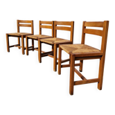Set of 4 elm chairs from the Regain house.