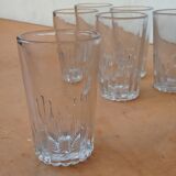 Lot de six verres de bistrot ancien