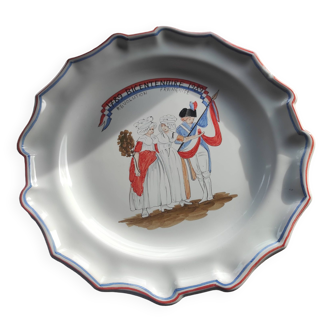 Assiette décorative Bicentenaire de la Révolution Française