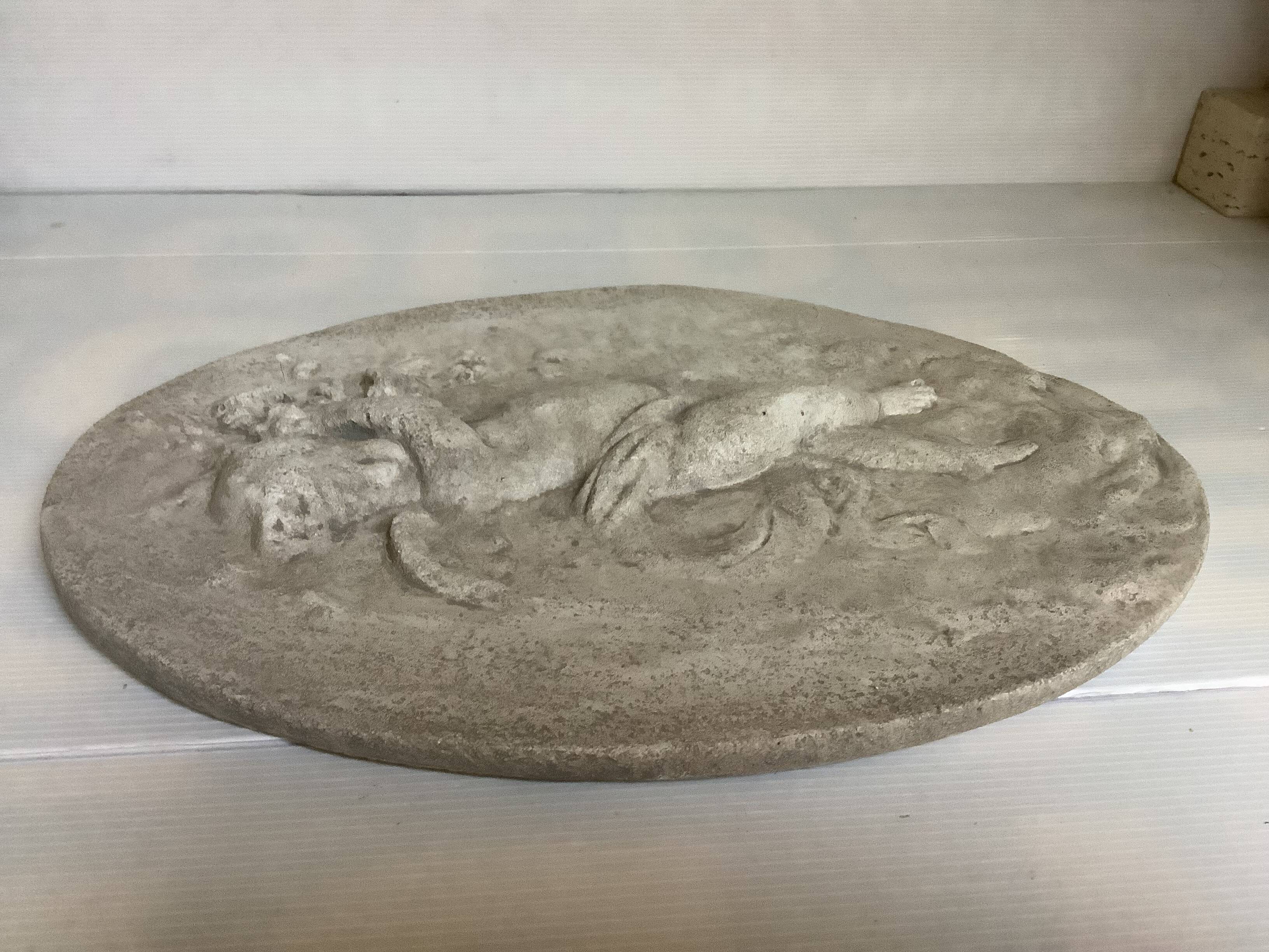 Bas-relief cherub angel