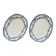 2 plats "Alexis" en porcelaine Adderleys
