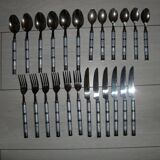 24-piece stainless steel cutlery set with pearly handles